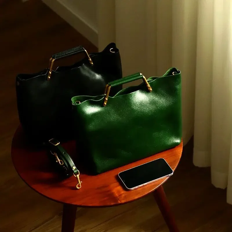 Thumbnail 2 - #39 New Soft Leather Bucket Bags Arrivals