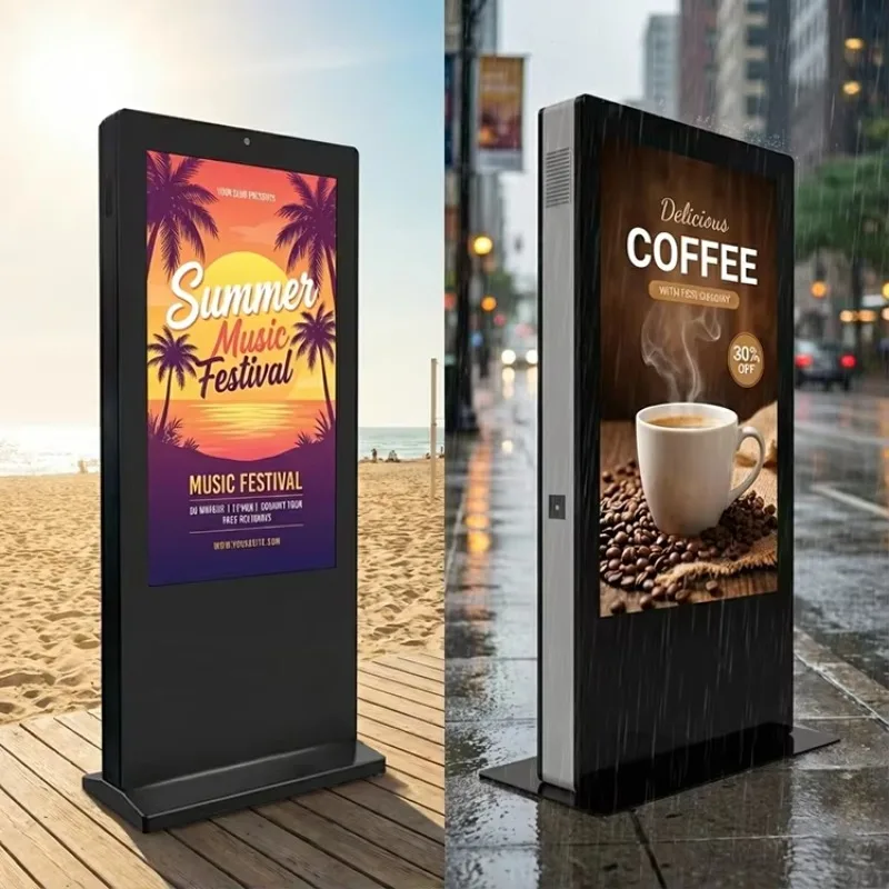Floor Standing 32/43/49/55 Inch 2K/4K Outdoor Advertising Touch Screen Totem, 2500cd/m Waterproof LCD Aliexpress
