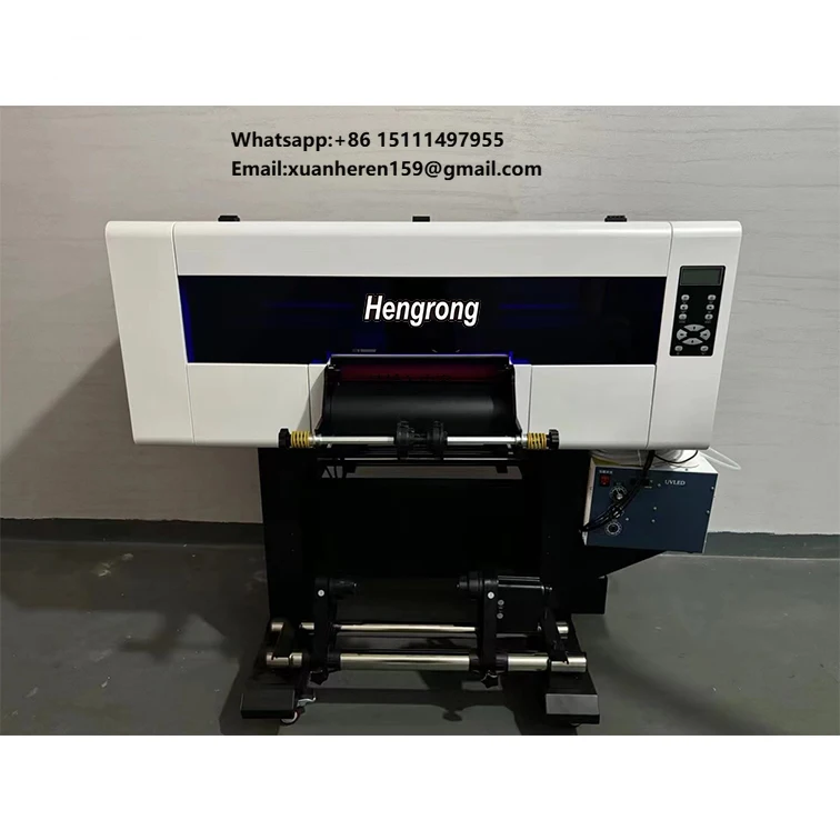 New 30cm Xp600 Head UV DTF Printer Tpu Patch Making Machine 3D Sticker Football Jersey Machine for Leather and Label Printing
