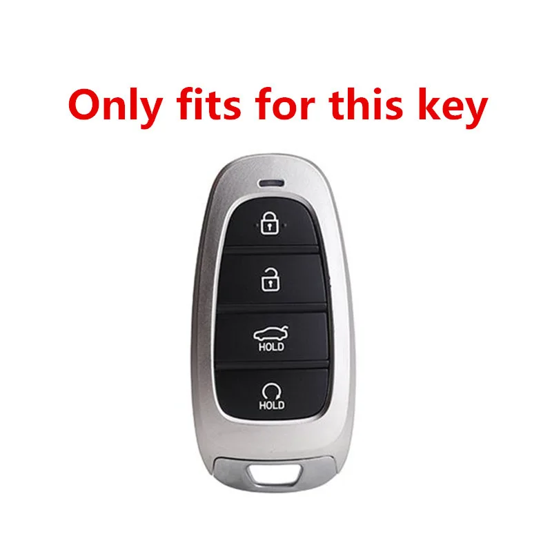 TPU Car Key Case Cover Protector Shell For Hyundai Tucson Solaris Sonata Hybrid NEXO NX4 Santafe dn8 4 Buttons 2020 2021 2022