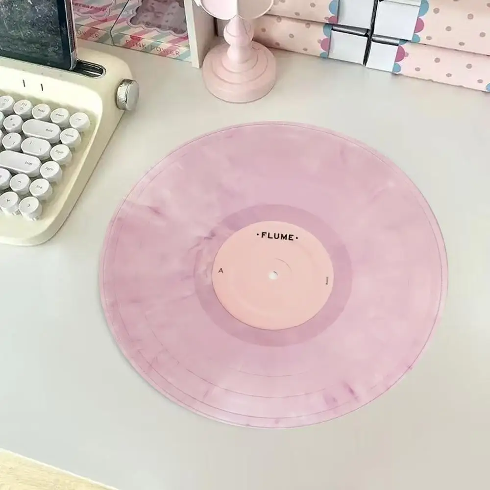 Round pink mouse pad for girls high appearance level small creative office desk mat sliding mouse pad simple for girls XAXC