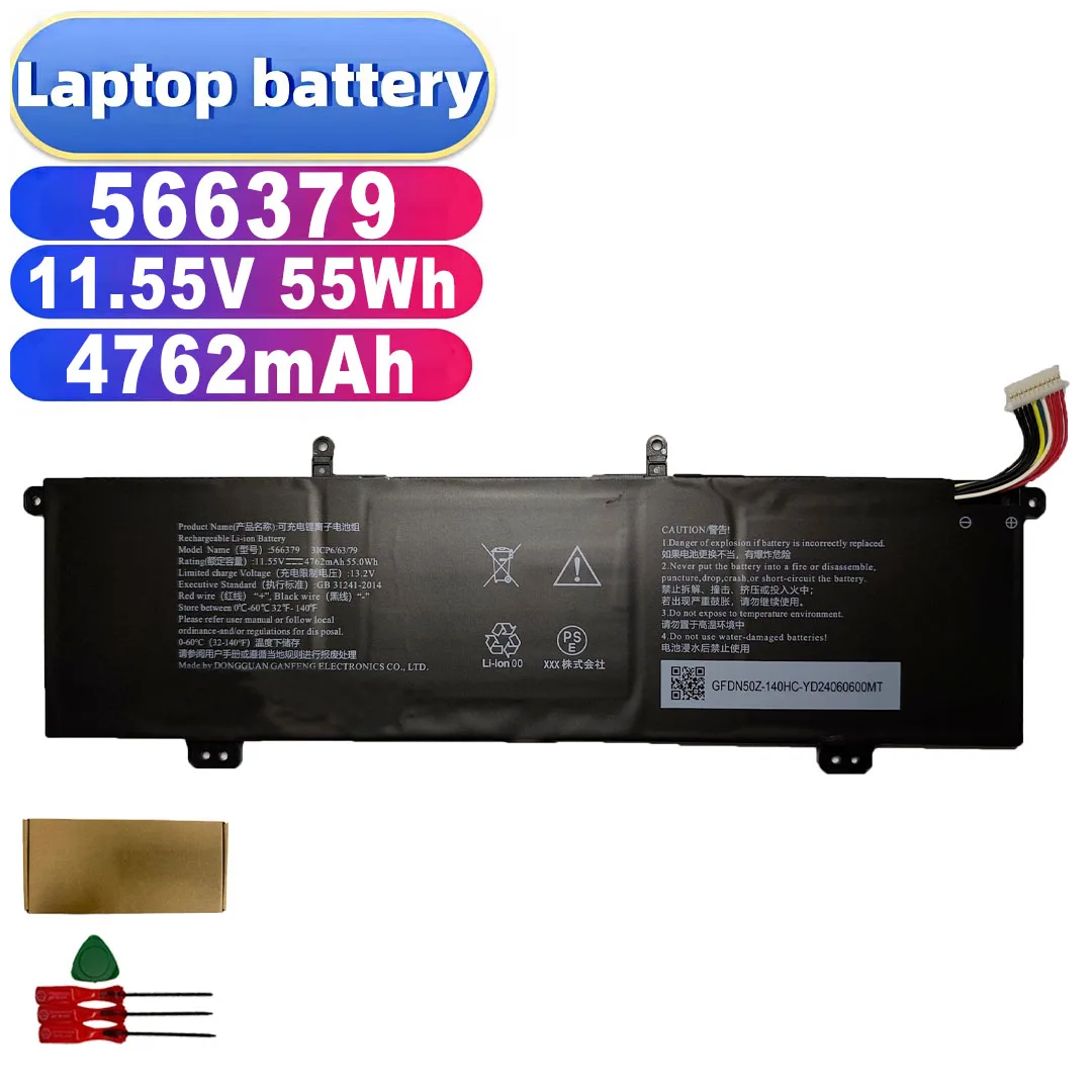 Long-lasting, safe and durable, the Newest High-Quality 11.55V 55Wh 4762mAh Laptop Battery for 566379