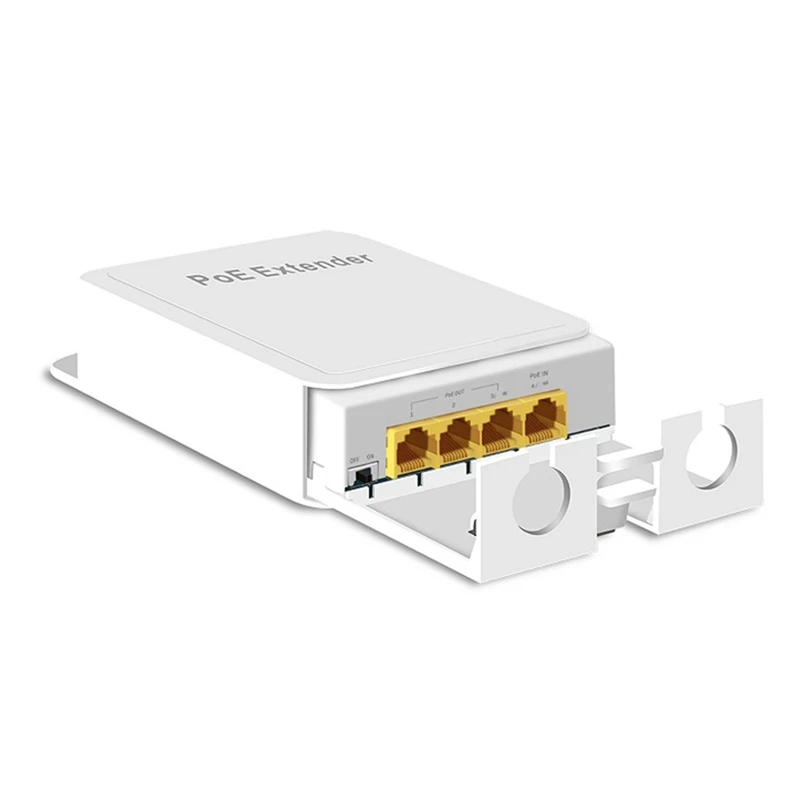 3-Port Outdoor Poe Gigabit Extender 1 In 3 Out Poe Repeater With 1000Mbps Waterproof Power And Data Transmission Easy To Use