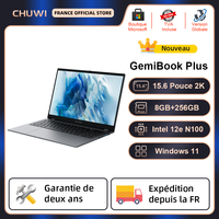 CHUWI GemiBook Plus Laptop Intel 12th N100 15.6 Inch 1920*1080 FHD Screen 8GB LPDDR5 256GB SSD Windows 11 WIFI 6 M.2 Up To 1T