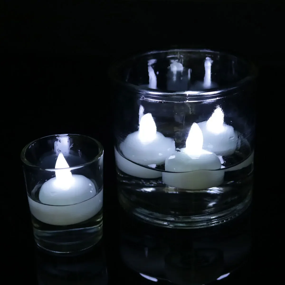 1/6pcs Flameless LED Candles Lights Battery Powered Tealight Romantic Wedding Flickering Fake Candle Birthday Party Decorations