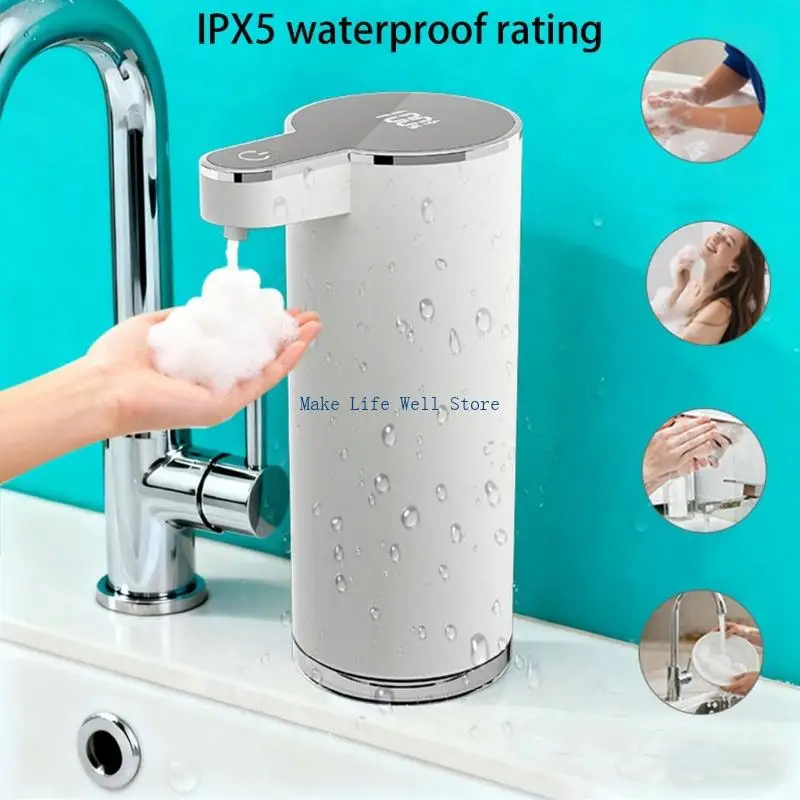 

Effective Automatic Soap Dispenser 350ml Metal For Family Use