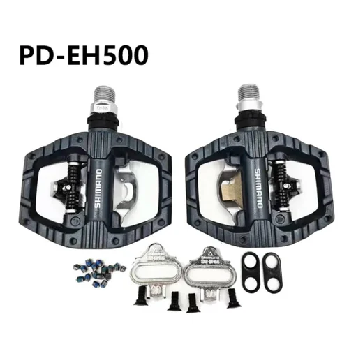 Imagen 2 del producto Pedal de bicicleta SHIMANO PD-EH500, pedales SPD de acción ligera con tacos SM-SH56, accesorios originales para bicicleta Shimano