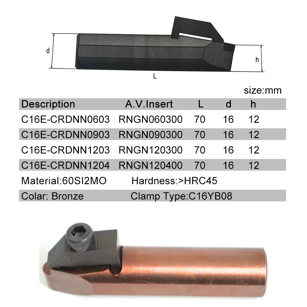 PCD CBN round milling insert RNGN0603 RNGN0903 RNGN1203 RNGN1204 RNGN cylinder head turning cutter engine block resurfacing tool