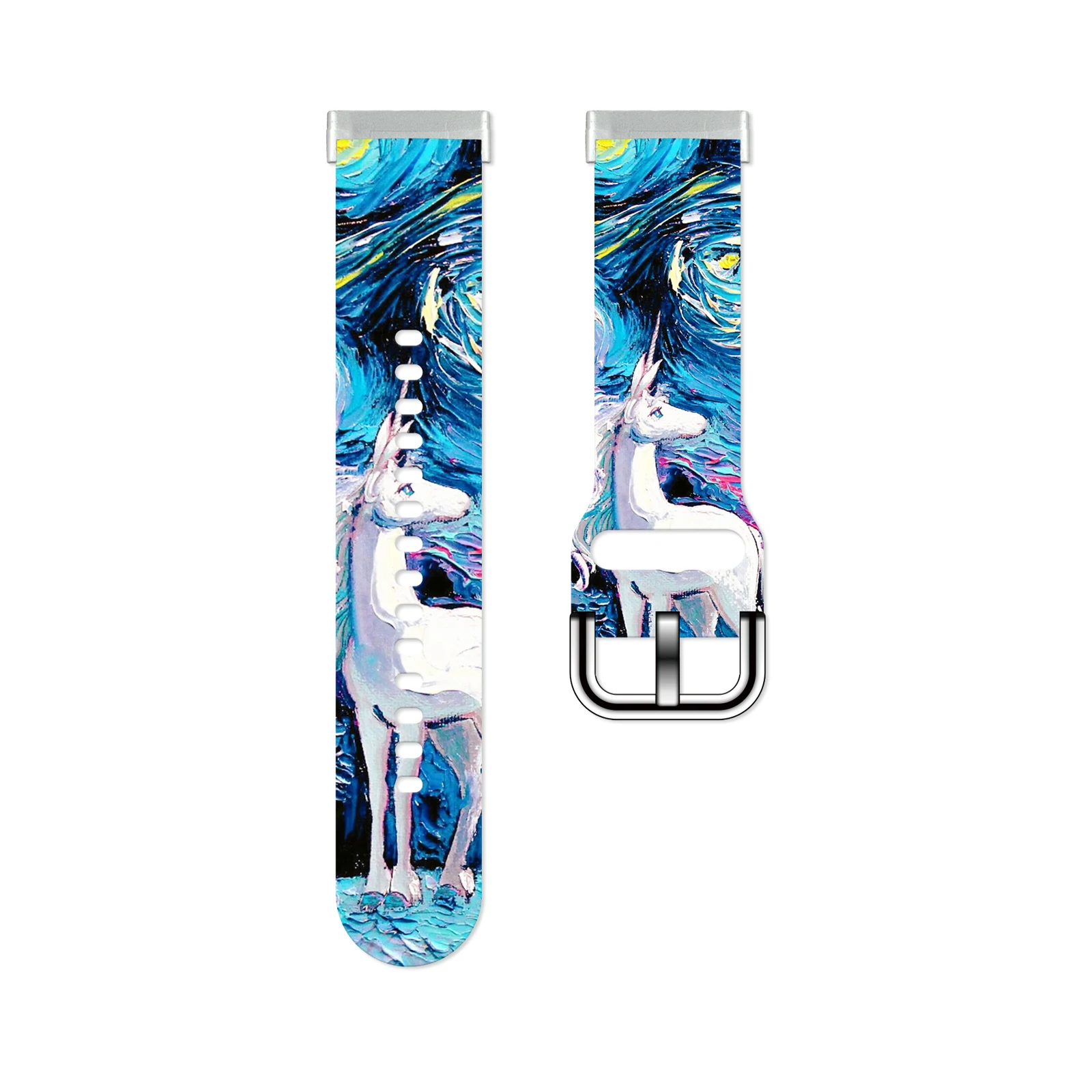 

Unicorn Series 1 printed strap for Fitbit Versa 4/3 Watchband Replaceable Bracelet for Sense 2 1 Watch Band for Women as a Gift