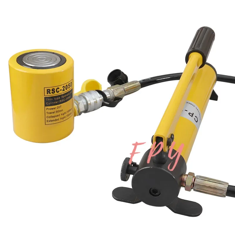 

1 Set Short Type Hydraulic Cylinder RSC-2050 Hydraulic Lifting Jack with CP-180 Hydraulic Manual Pump