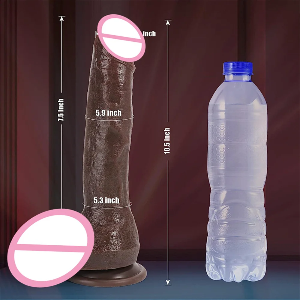 큰 현실적인 딜도 흡입 컵 애널 플러그 액체 실리콘 페니스 섹스 토이, 여성 질 자극, 여성 자위 도구