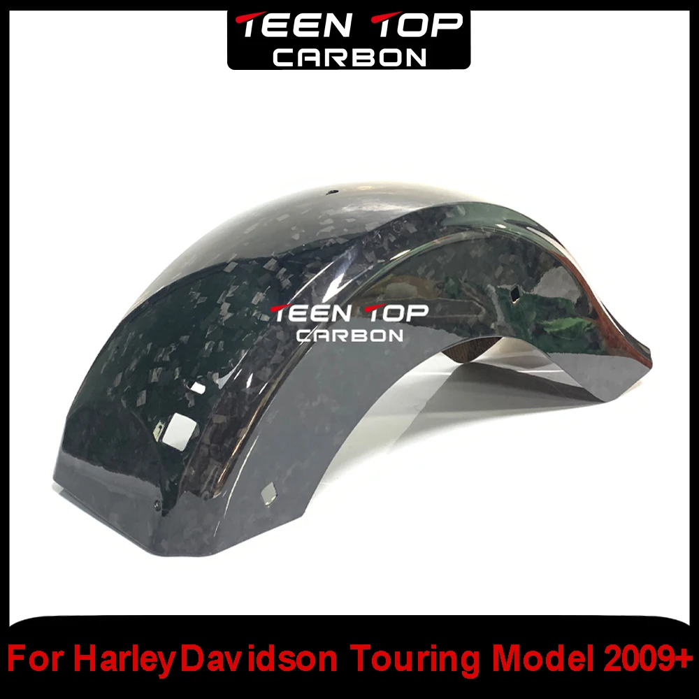 

Задний брызговик из кованого карбона для моделей Harley Davidson Touring, заднее крыло 2009-2023, аксессуары из настоящего углеродного волокна для мотоциклов