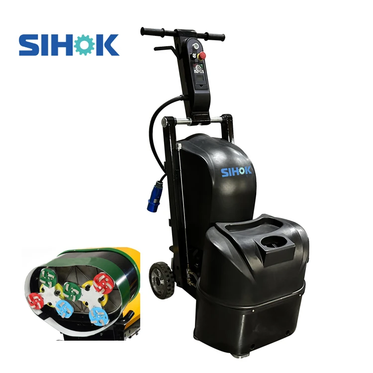 Máquina de polimento de moedor de concreto com disco de diamante monofásico de 21 polegadas