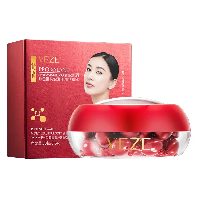 

30pcs Anti-Wrinkle Facial Capsules Essence Moisturizing Anti-Aging Whitening Brightening Vitamin E Facial Serum Skin Care