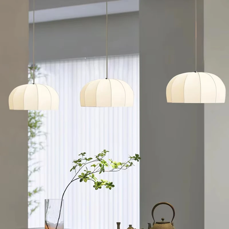 

Nordic Wabi-sabi Pendant Lamp Silk Cocoon Pendant Light For Dining Room Bedroom Living Room Japanese Chandelier