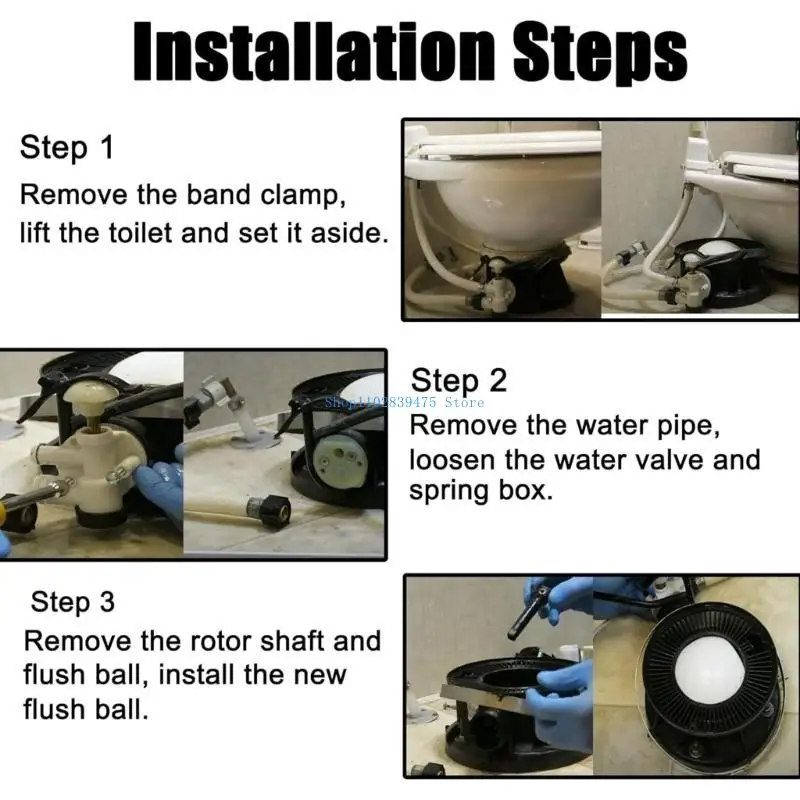 

33WB Efficient Toilet Flush Ball Set 385318162 600342537 600342766 For Improved Sanitation Longevity Ensures Optimal Hygiene