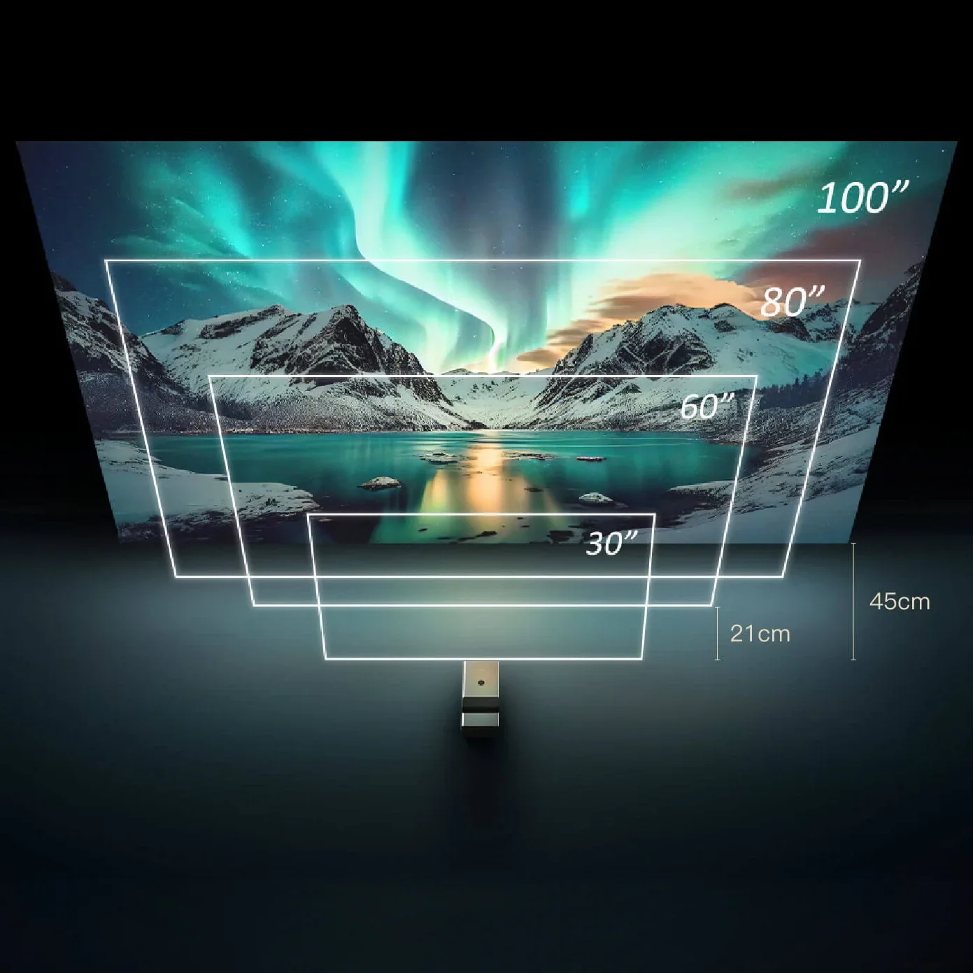 Ultra short focus projector 4K high definition intelligent 3D cinema home bedroom wall