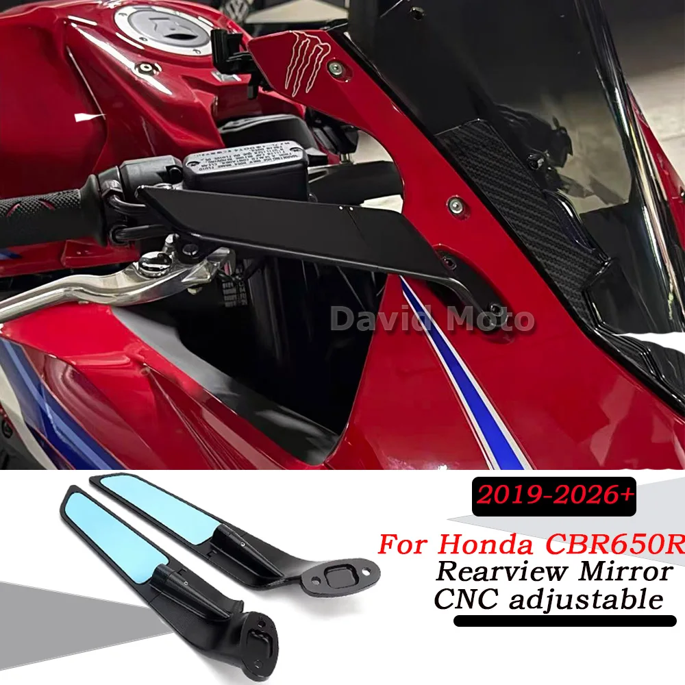 

Зеркала-«крылья» Stealth для мотоциклов Honda CBR650R 2019-2026, регулируемые, поворотные