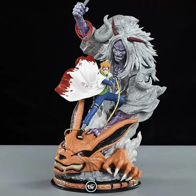 

2026 New Naruto Anime Yellow Flash Namikaze Minato Action Figures Pvc Gk Statue Model Desktop Decoration Collection Toy Gifts
