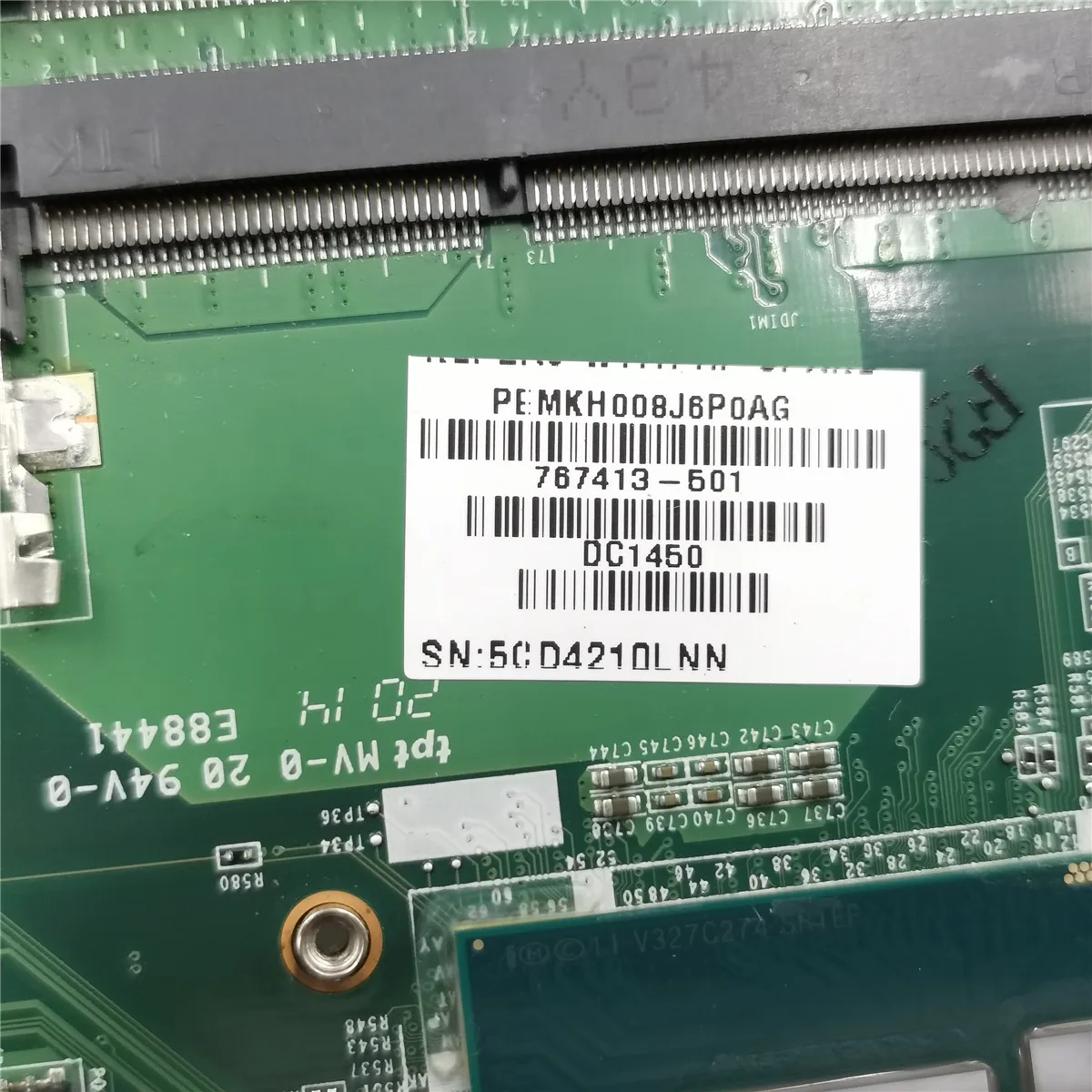 767413-001 767413-501 para hp pavilion 17-f placa-mãe do portátil 767413-601 day11amb6e0 w/I5-4210U 840m 2g teste de trabalho