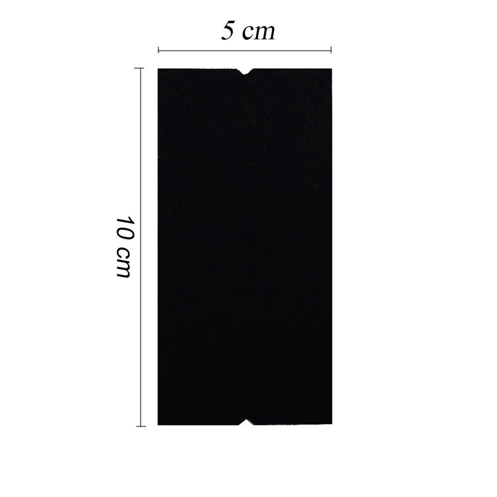 10pcs Black Cloth 10x5cm Fabric Replaceable Felt With Self Adhesive Glue For Squeegee Car Vinyl Film Wrapping Scraper A08