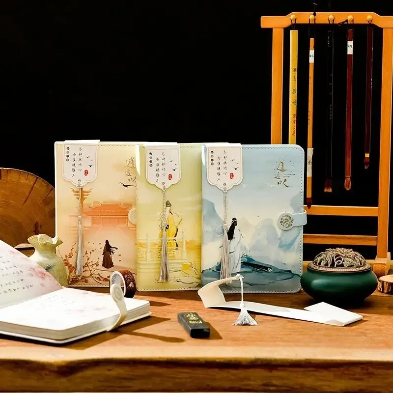 Mo Dao Zu Shi Anime periphery Ancient Style Color Pages Hand Ledger Wei Wuxian Lan Wangji Student Stationery Notes Diary Book