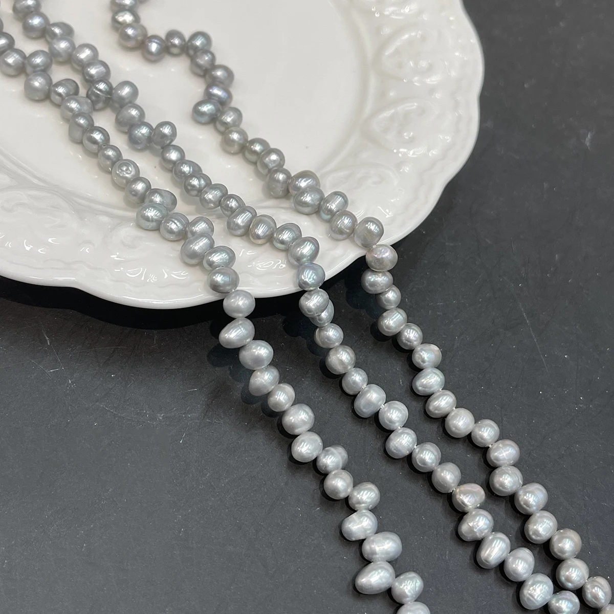 Natürliche Süßwasser-Isolationsperlen, gefärbt, für die Schmuckherstellung, DIY-Halsketten, Armbänder, Ketten, Ohrringe, Accessoires – Detail 4