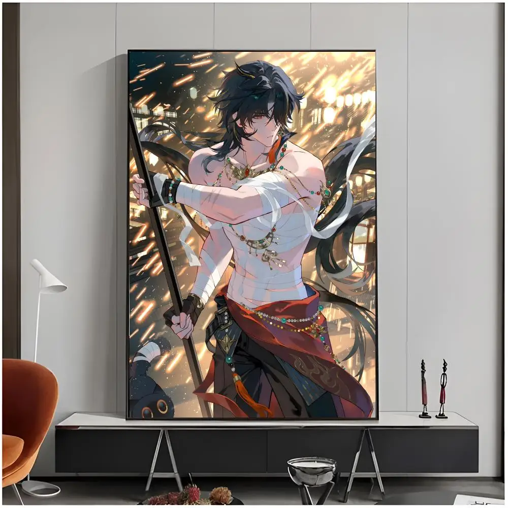 honkai star rail character H-Honkai Star Rail Poster Living Room Bedroom Decorative Print Unframed Decor