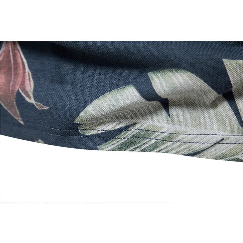 Summer Cotton Hawaii printed Polo Shirts for Men Short Sleeve Quality Casual Social Men's Polo T Shirts Men Clothing