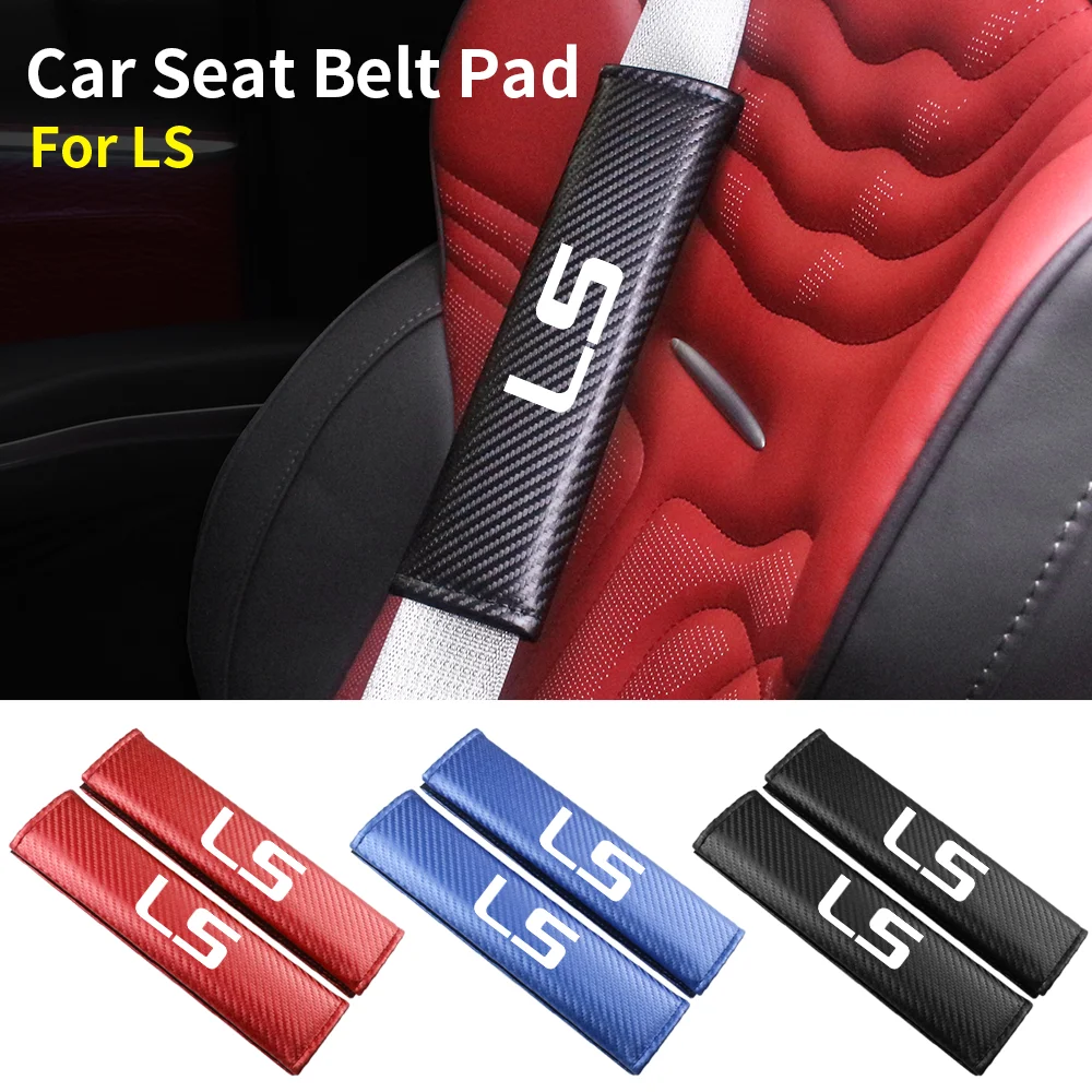 

Carbon Fiber Car Seat Belt Cover Shoulder Pad Protector Cover Safety Belt Padding Pad Cushion For Lexus LS Auto Accessories