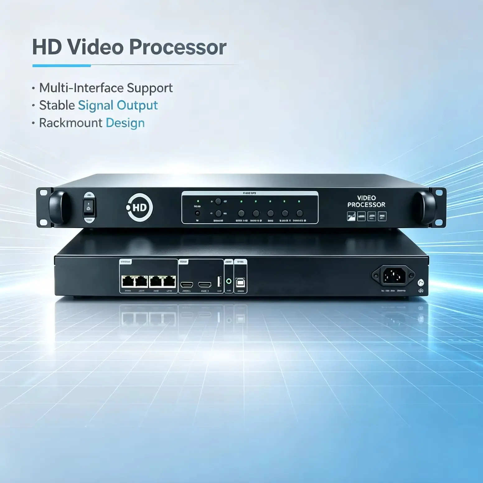 HD VP410S 3-in-1 Synchronous Full Color LED Video Processor with Integrated Traditional Video Processing Unit for Display System