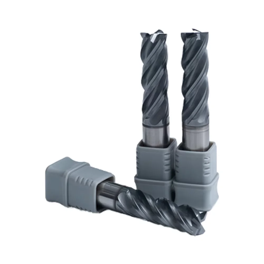 

High Quality Custom 4-Flute 8mm Carbide Flat End Milling Cutter with Chamfer Design Straight Shank ODM & OEM Supported