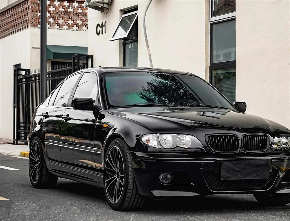30X152cm Car Stickers Glossy Black Vinyl Car Wraps Film Air Release Channels for Vehicle Motorcycle Bicycle image 4