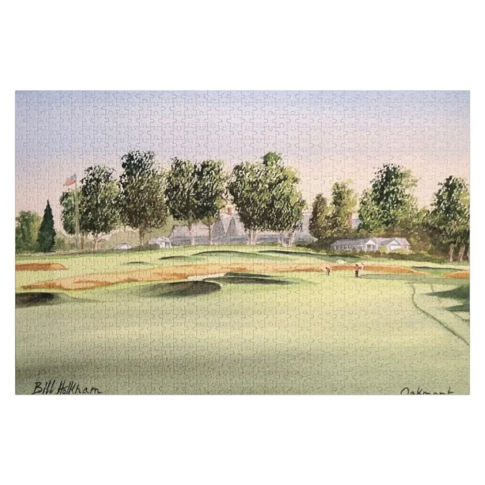 Oakmont Golf Course 14Th Green Jigsaw Puzzle Customizable Child Gift Iq Children Wood Name Puzzle