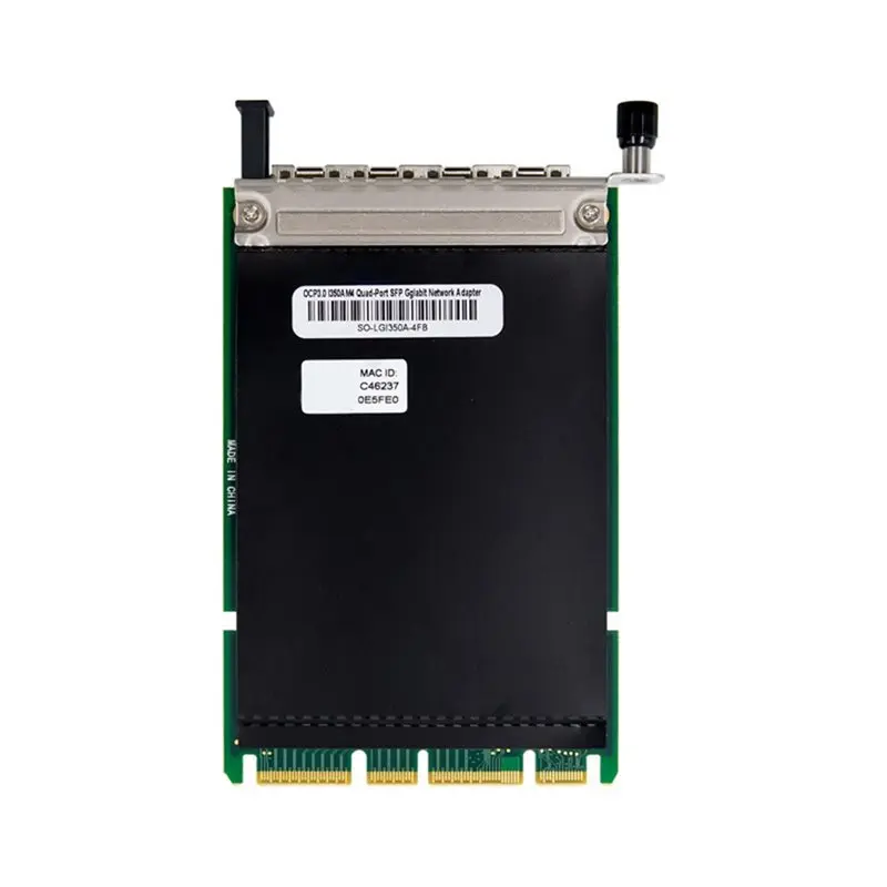 Delicate texture-I350-F4 4-Port Gigabit Network Card SFP Fiber OCP3.0 Gigabit Ethernet Server Network Adapter