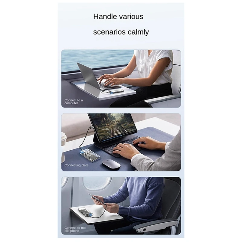 Adaptador externo transparente ORICO MSATA SSD caja a USB 5Gbps