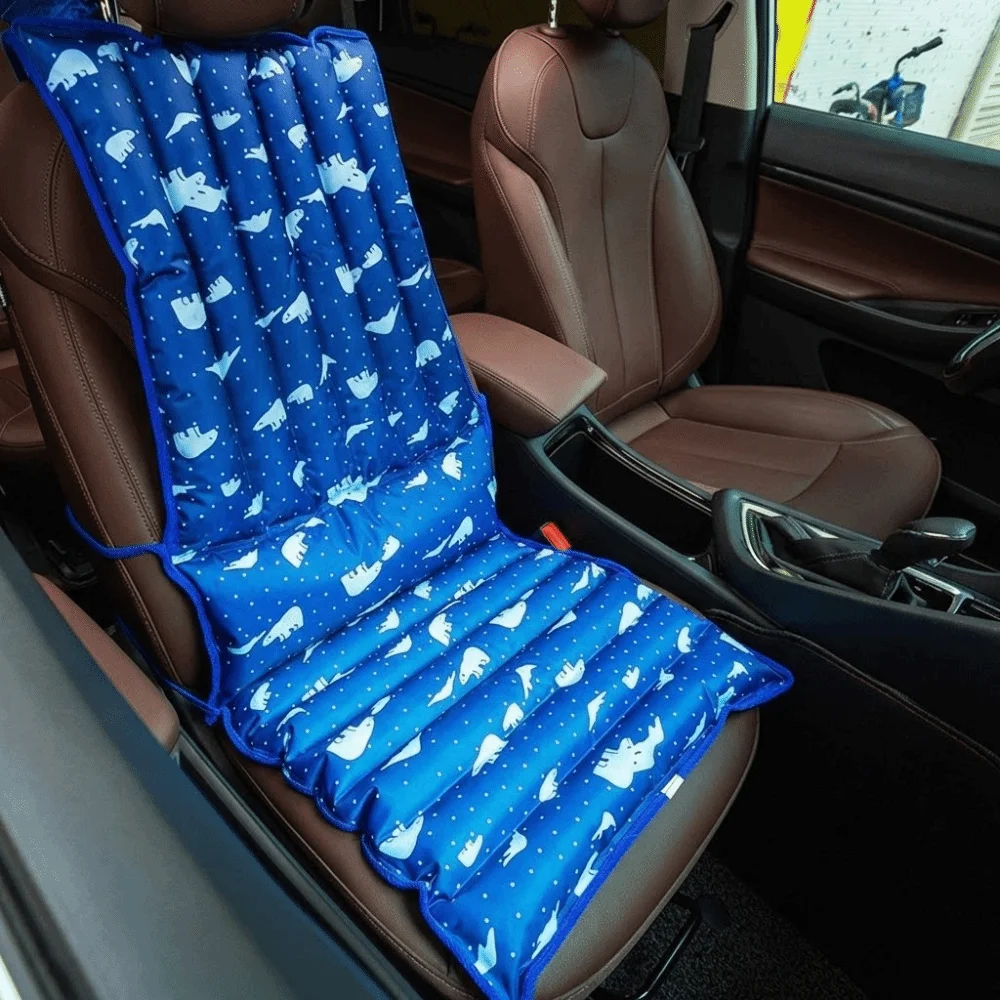 Ergonomic Support Water Filled Car Seat Cooling Pad Summer Cooling Foldable Cool Seat Cushion Universal Portable Ice Pad Student