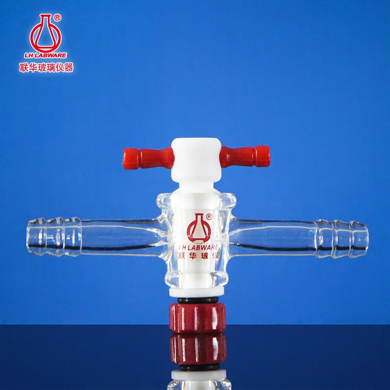 High Vacuum Two-way Gas Valve, PTFE Glass Joint Valve Piston LH-285-S