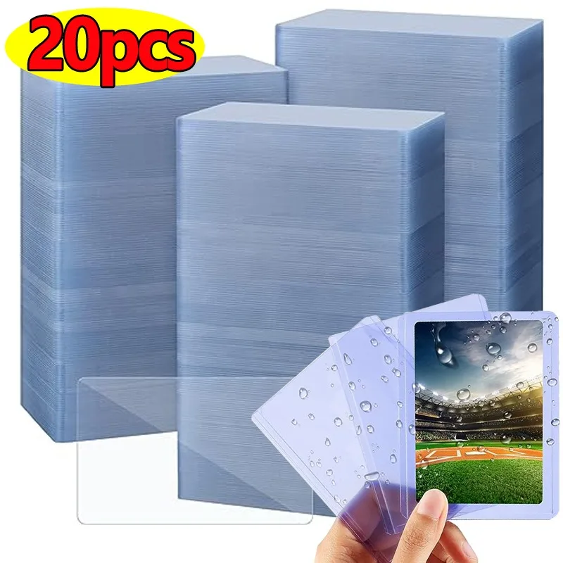 1-20pcs Clear Game Cards Sleeves Card Outer Protector Gaming Trading Postcard Folder Sleeves for Sports Kids Toys Gift Wholesale