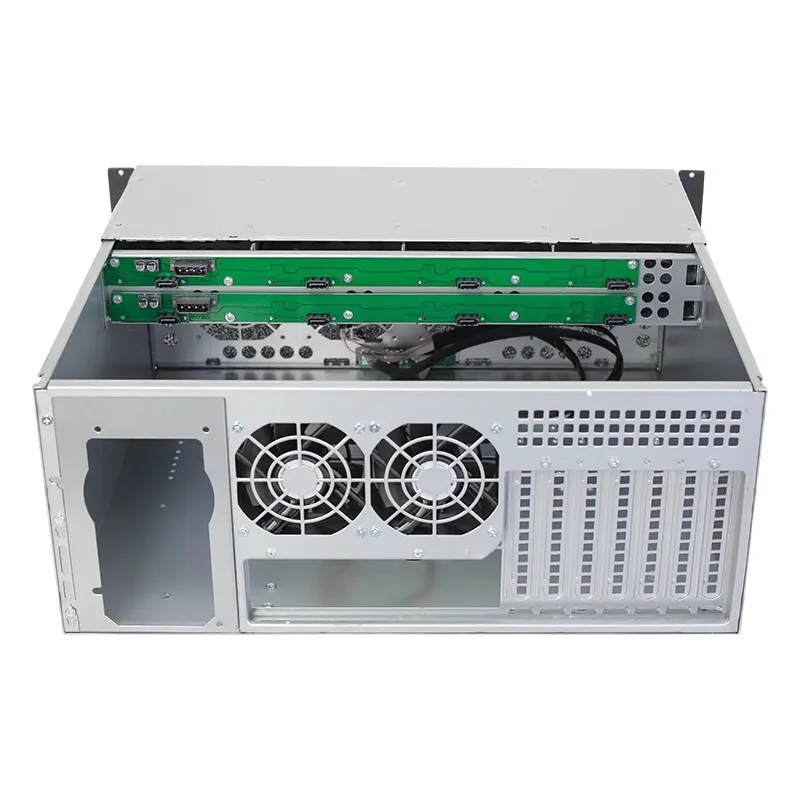 4U-R4408 8-Bay Hot Swap Server Case, 400mm Ultra Short Chassis, Supports EATX Mainboard, Storage Surveillance Use