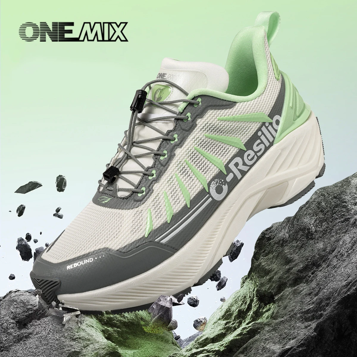 ONEMIX Outdoor Super Light Cushioned Daddy Shoes Women Non-Slip Wear-Resistant Cross-Country Men Autumn Winter Hiking Shoes