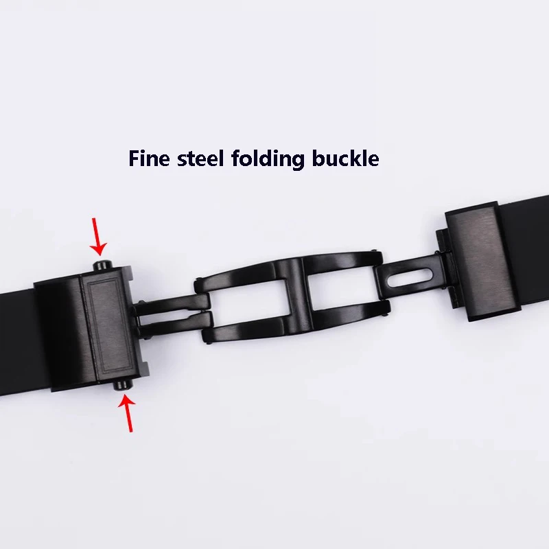 Silicone Watch Strap for Athens Observation Navigation 1183 Men\'s Women\'s Waterproof For Ulysse Nardin Rubber Watch Band 25mm