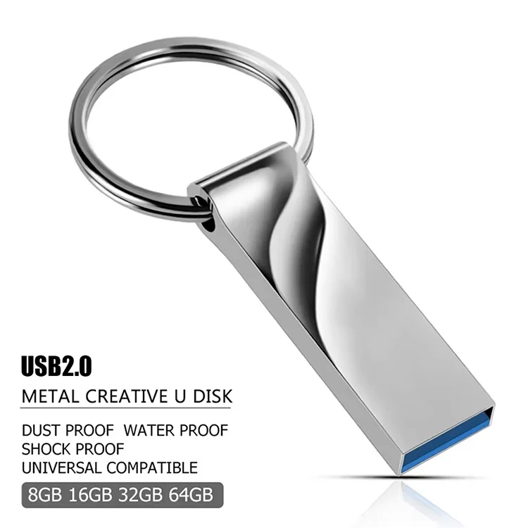 10 Stück 2.0/3.0 Hochgeschwindigkeits-USB-Stick mit Individuellem Logo 4GB 8GB 16GB 32GB 64GB 128GB Metall-USB-Stick mit Schlüsselanhänger als Geschenk – Detail 7