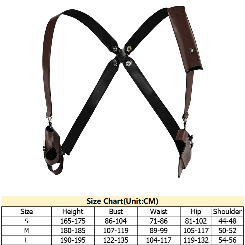 Leon Scott Kennedy Cosplay Riem Been Gunbag Handschoenen Pruik Volwassen Spel Fantasia Halloween Carnaval Party Kostuum Accessoires Rekwisieten
