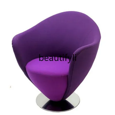 Fiberglass heart-shaped leisure chair single chair