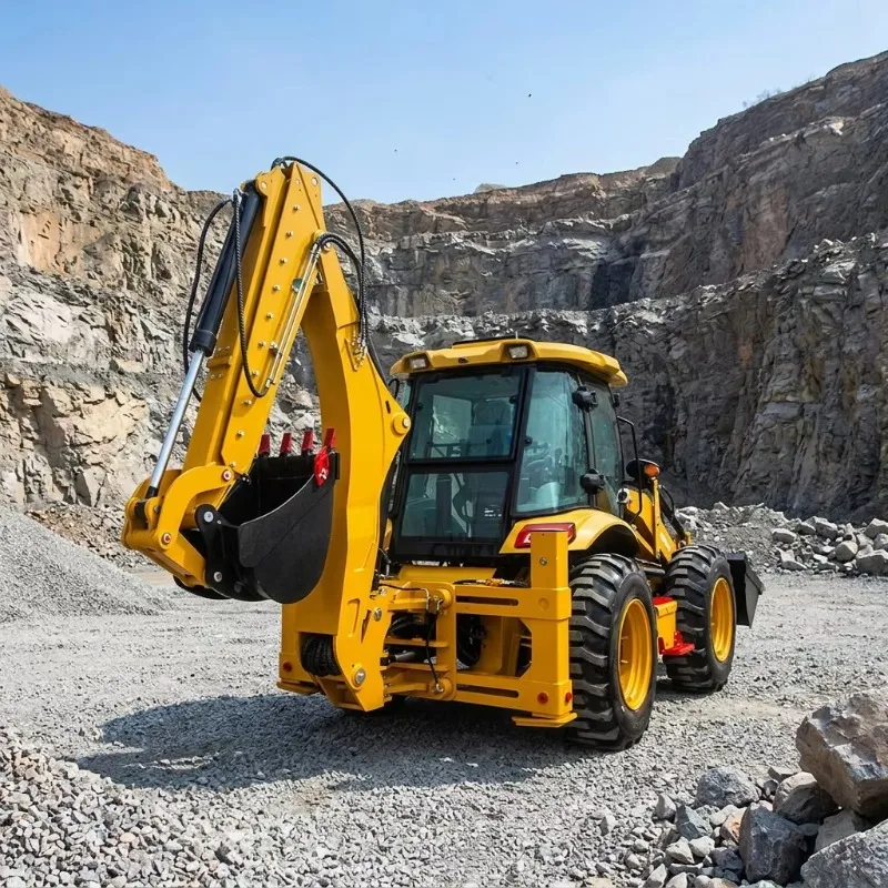 Powerful Heavy Duty Backhoe Loader Loader Backhoe 4WD with Attachment for Large Project Work Use Site Project Work