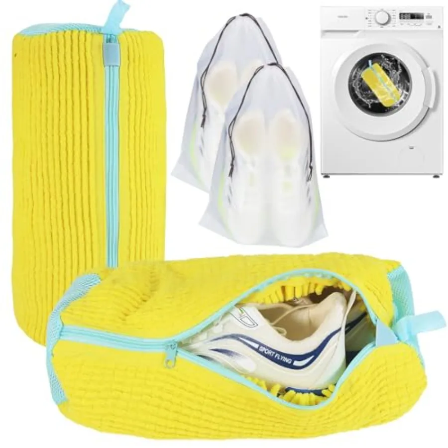 

Shoe Washing Machine BagShoe Cleaning Bag for All Shoe Types Laundry Shoe Bag for Washer and Dryer Laundry Bags-Reusable Shoe C