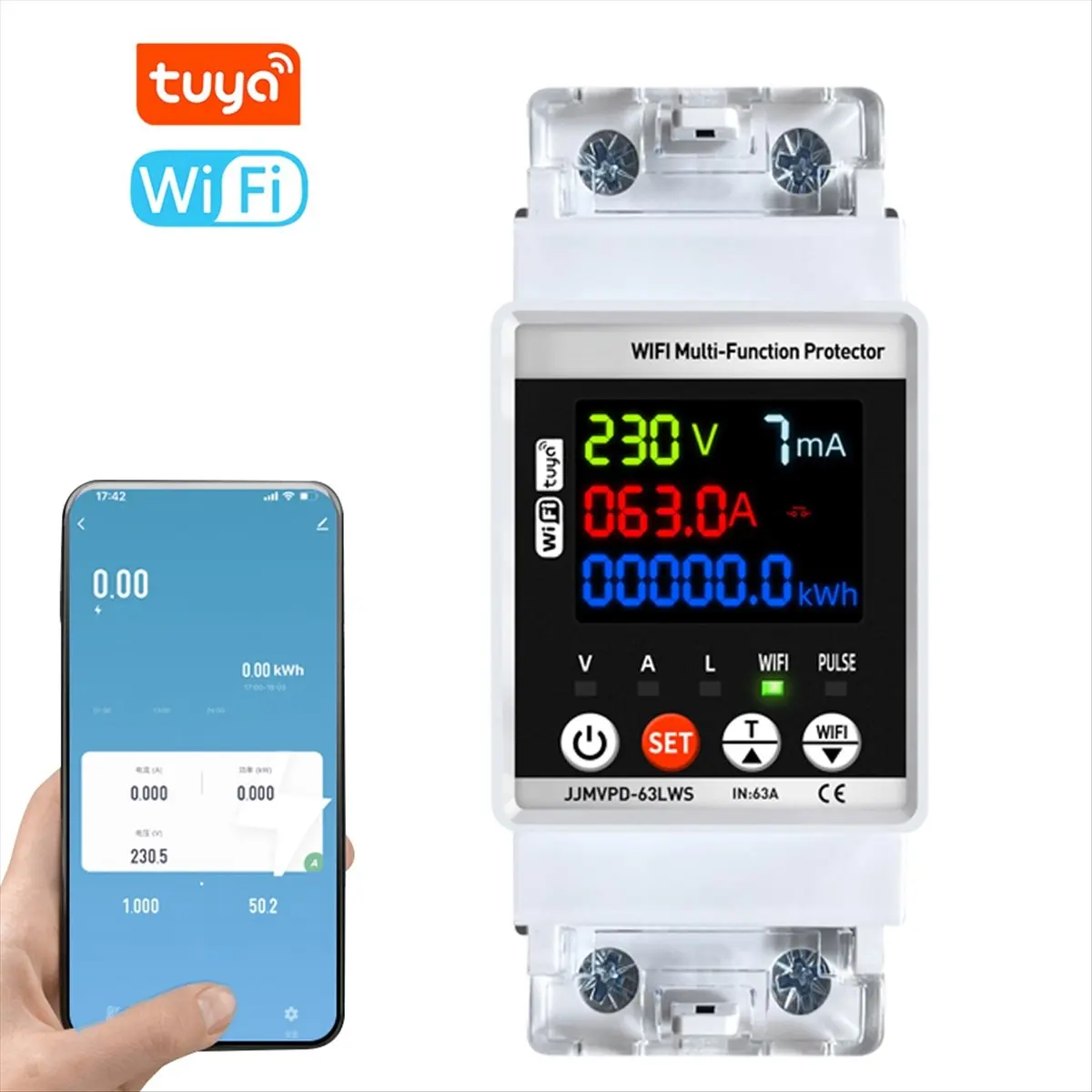 a86g-new-tuya-wifi-smart-meter-multifunction-automatic-reclosing-protector-circuit-breaker-voltage-current-leak-protection