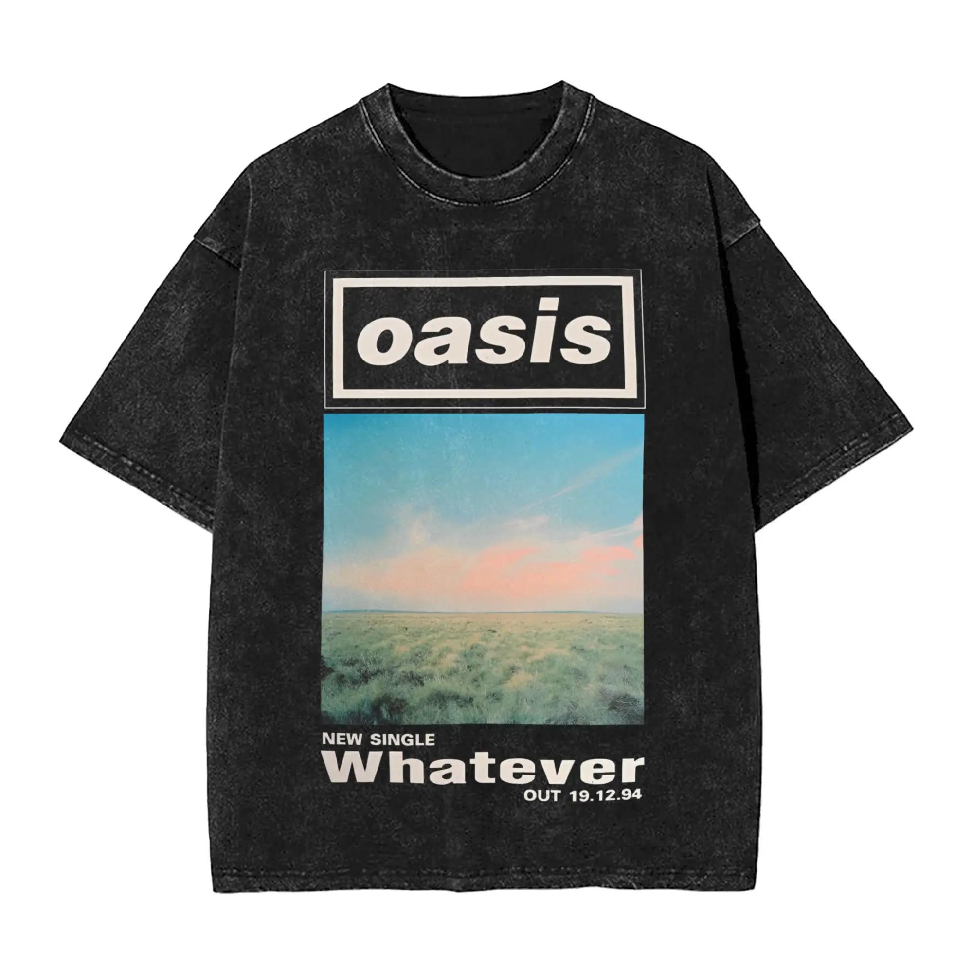 

Men Women T-Shirt Oasi Rock Band British Albums Washed T-Shirts Novelty Beach Tee Shirt Vintage Printed Casual Clothing Gift