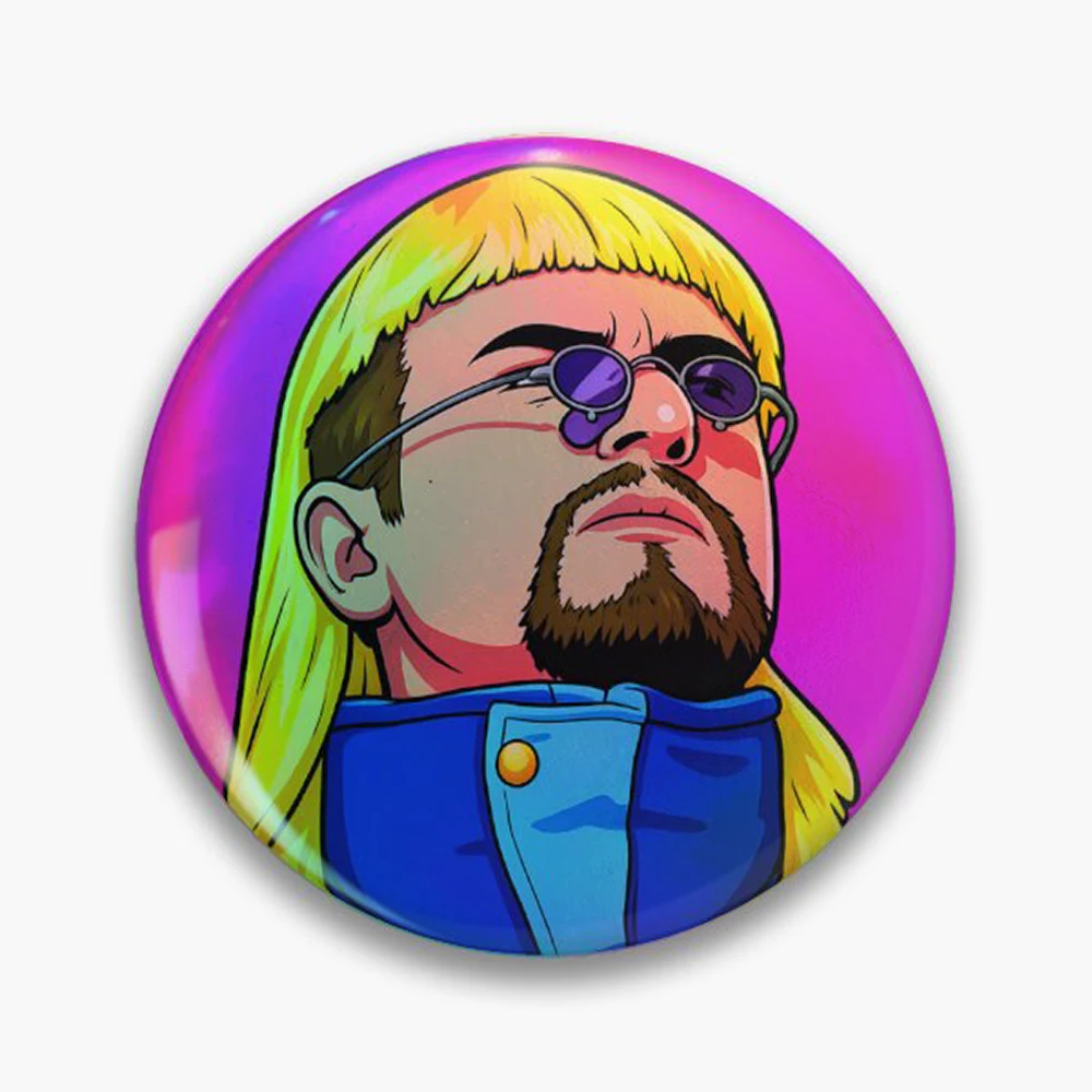 Oliver Tree Cowboy Tears Alien Boy Pin Holographic Star Heart Pin Brooches Laminated Button Fashion Accessory